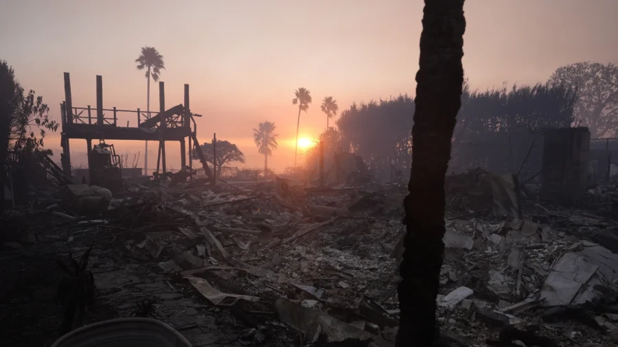 Aftermath of Wildfire in Pacific Palisades; Homes Reduced to Rubble