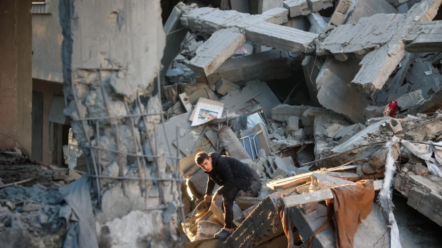 Israeli Airstrike Hits Central Gaza Strip