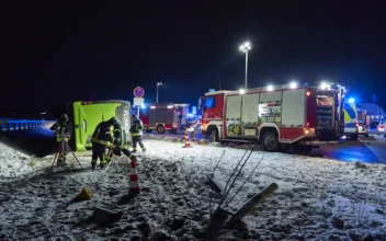 A Bus Accident on a Highway in Northeastern Germany Leaves 2 Dead