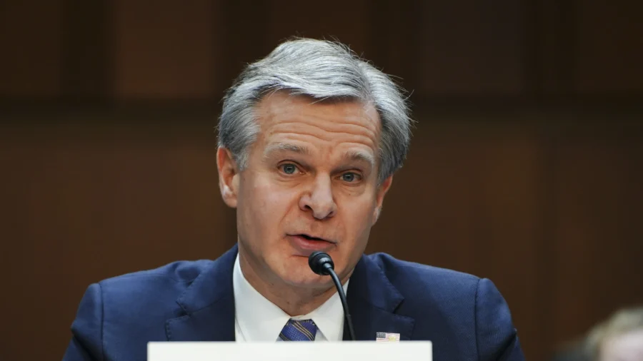 In Farewell Address, Wray Urges FBI to Stay ‘Above Partisanship and Politics’