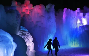 Dazzling Ice Castles Draw Tourists to New Hampshire and Other States