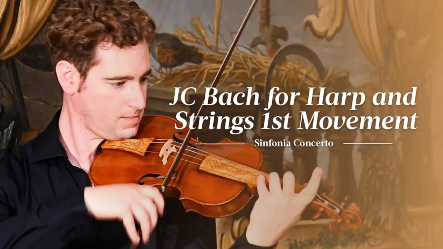 Jacob Portelli J. C. Bach: Sinfonia Concerto for Harp and Strings: 1st Movement | NTD