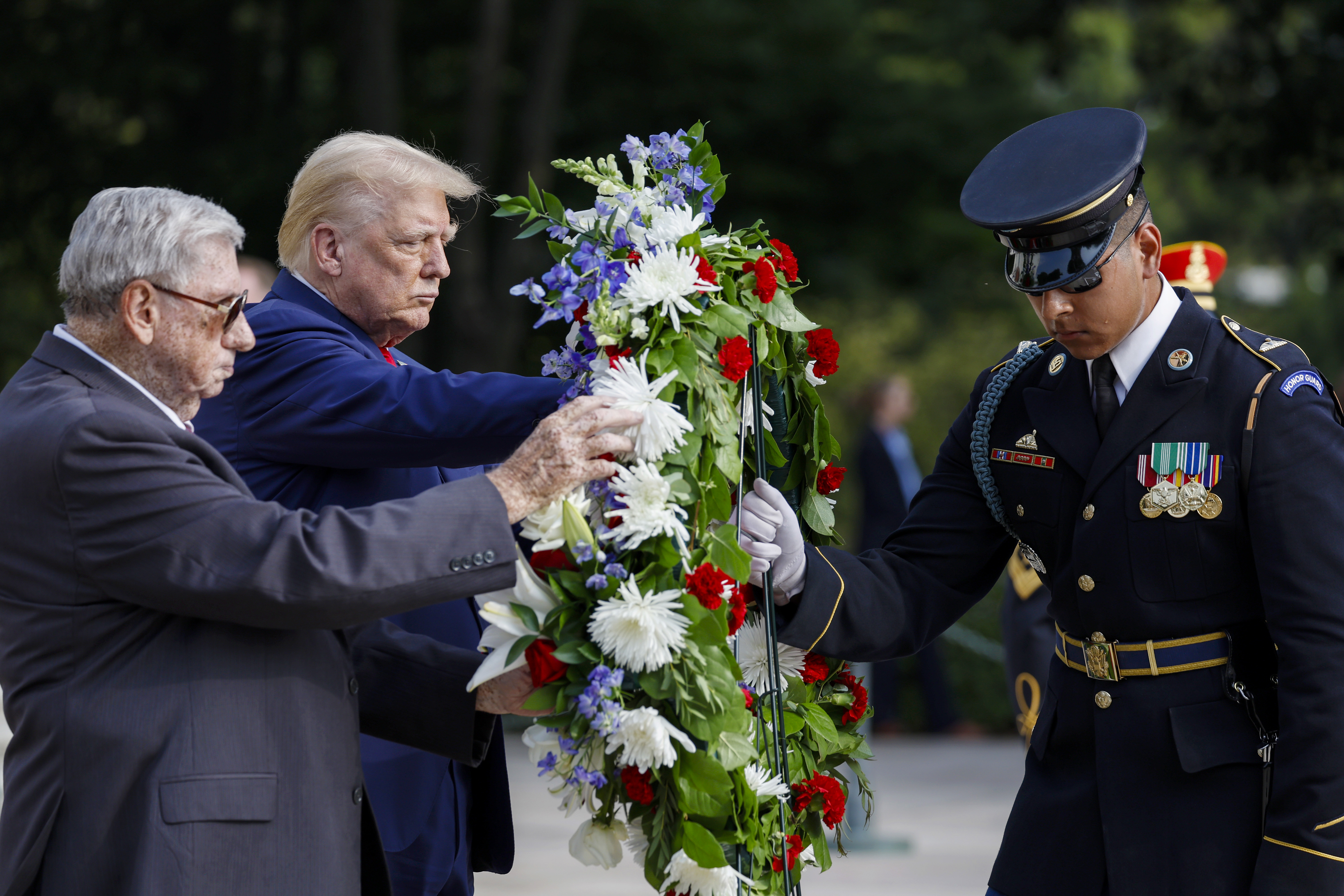 LIVE 1230 pm Trump Attends Wreath Laying Ceremony at Arlington