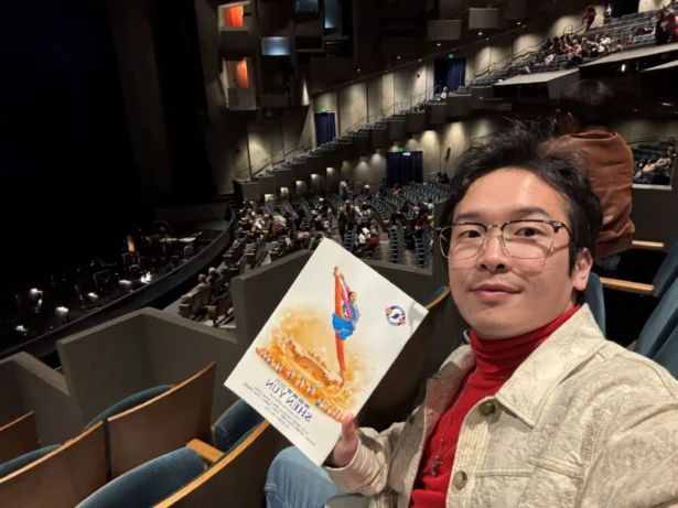 Geng Luyi attends a Shen Yun performance at Zellerbech Hall in Berkley, Calif., on Jan. 12, 2025. (Courtesy of Geng Luyi)