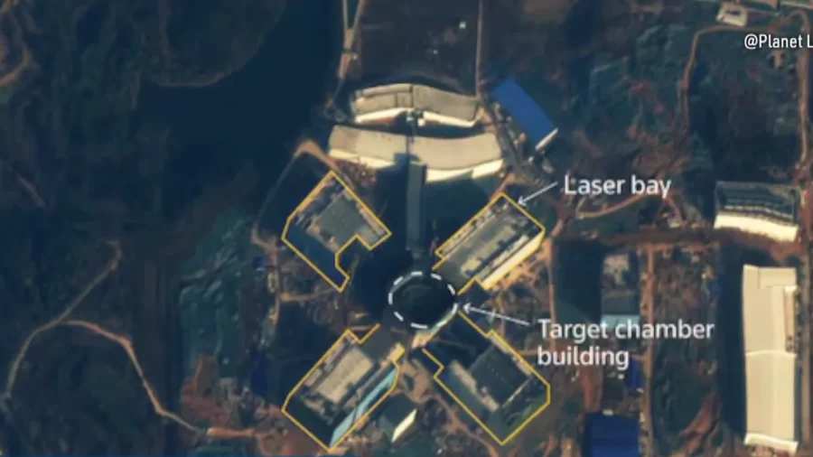 Satellite Captures Nuclear Fusion-Like Site in China