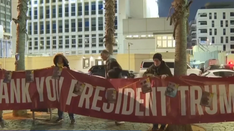 People in Israel Thank Trump for Hostage Release