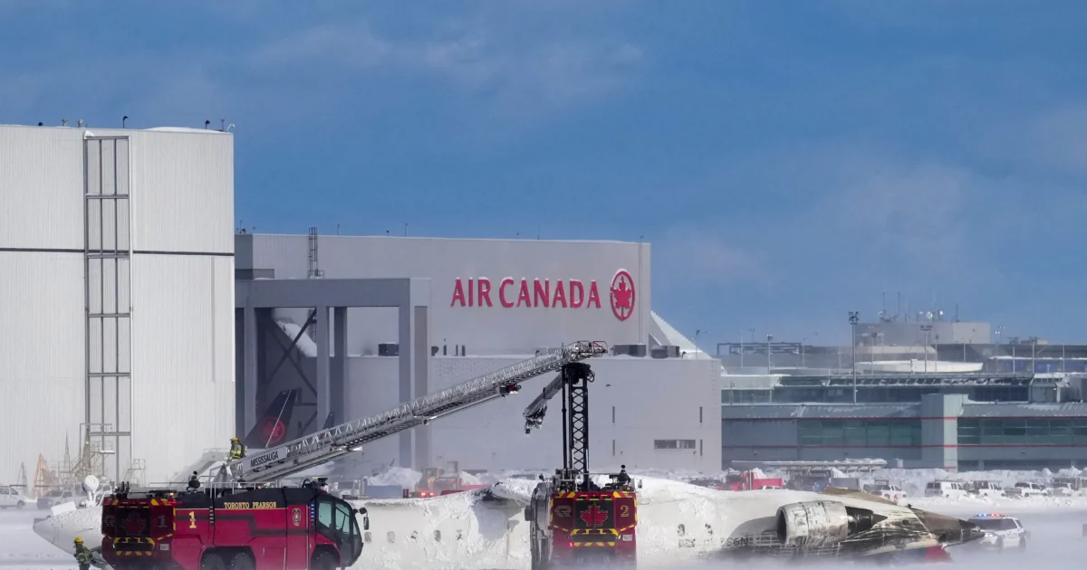 LIVE NOW View of Scene at Toronto Pearson International Airport