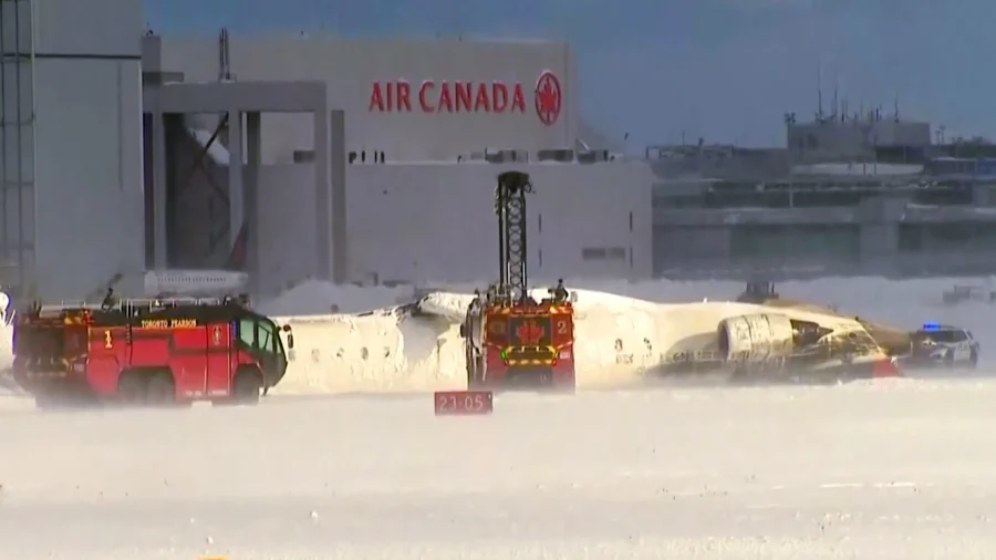 Delta Plane Flips Upside Down During Landing at Toronto Airport; All 80 Aboard Survive
