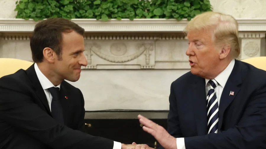 Trump and Macron Meet at White House (Part 1)