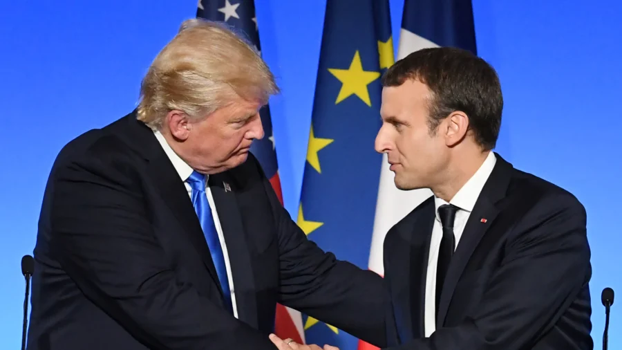 Trump, Macron Hold News Conference at White House