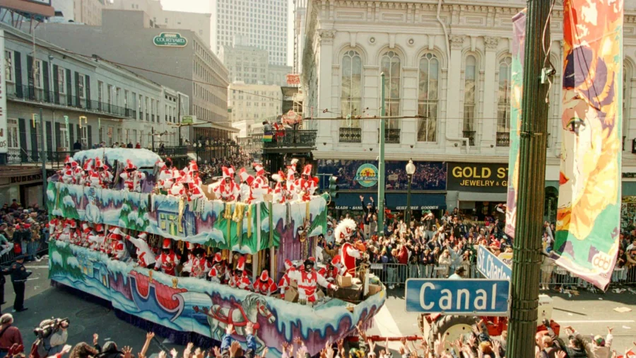 what street is the mardi gras parade on in new orleans