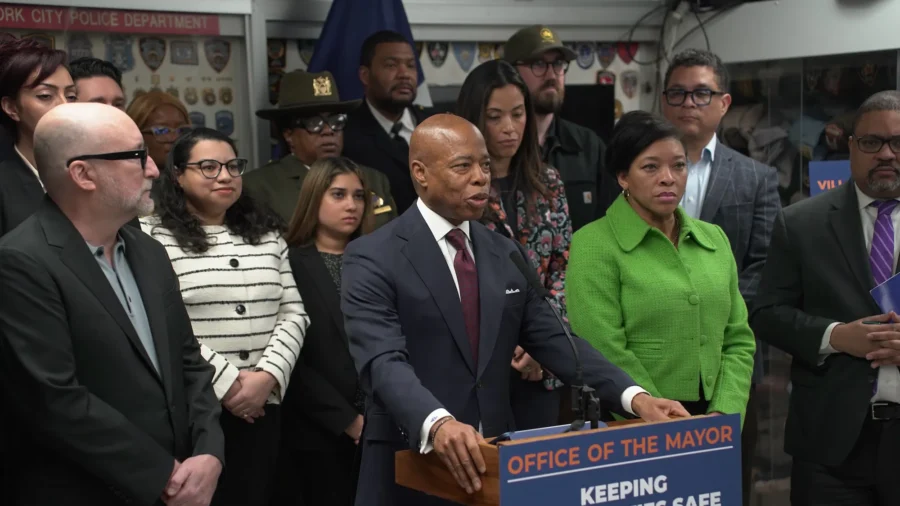 New York Mayor Eric Adams Makes Public Safety Announcement