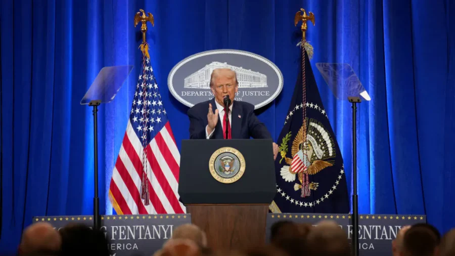 Trump Talks Law and Order at Justice Department
