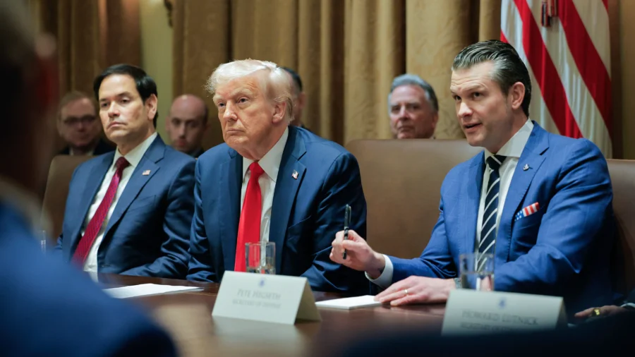 Trump, Hegseth Deliver Remarks at White House