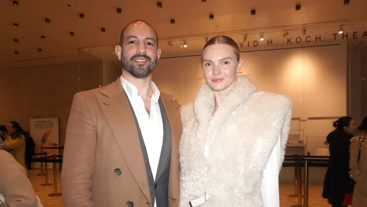 Charles Nader and Enly Tammela enjoyed Shen Yun at the David H. Koch Theater at Lincoln Center on March 26, 2025. (Sherry Dong/The Epoch Times)