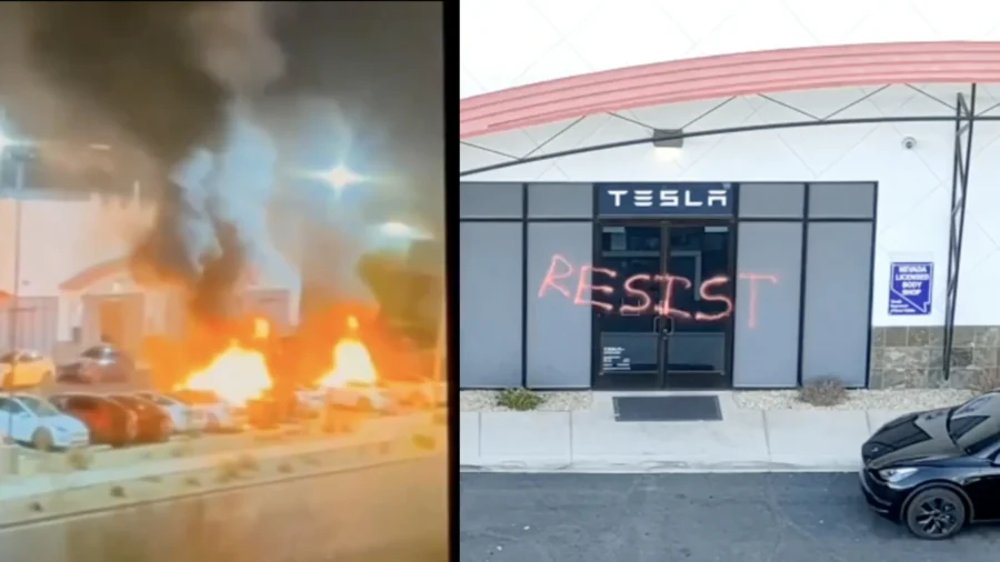 Las Vegas Man Charged After Molotov Arson Attack at Tesla Center