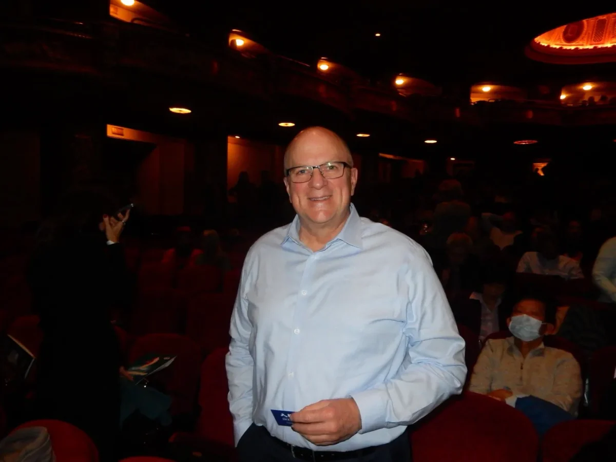 Michael Kallelis at the Shen Yun Performing Arts performance at the Boch Center Wang Theatre in Boston on Dec. 30, 2023. (Weiyong Zhu/The Epoch Times)