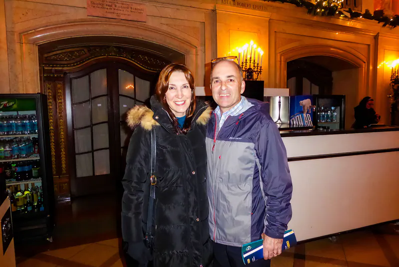 Bob and Carol Monahan at the Shen Yun Performing Arts performance at the Boch Center Wang Theatre in Boston on Dec. 30, 2023. (Frank Liang/The Epoch Times)