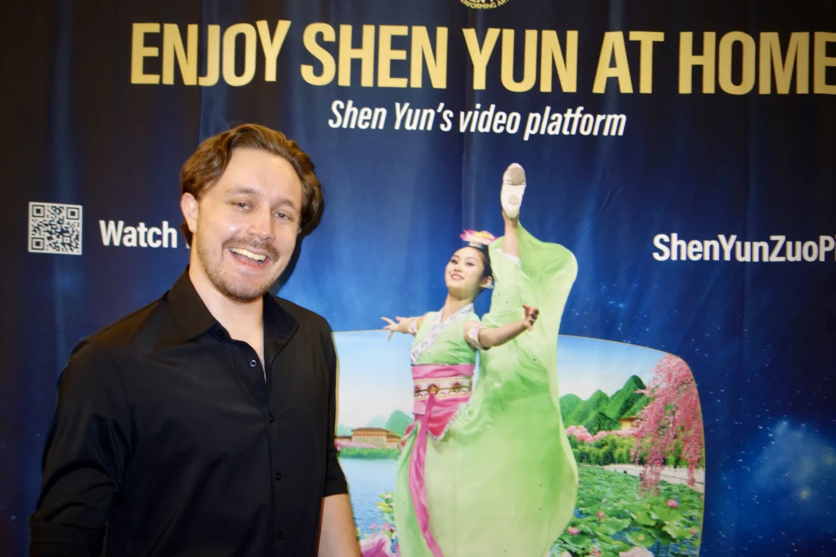 Zachary Parra attended Shen Yun Performing Arts at the Buell Theatre in Denver, Colo., on March 30, 2024. (Lily Yu/The Epoch Times)