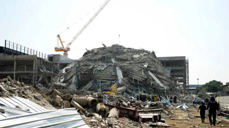 Search and Rescue Mission Continues After Building Collapse in Bangkok
