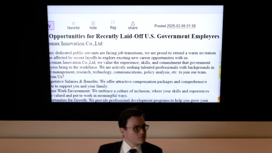 Secretive Chinese Network Tries to Lure Fired Federal Workers, Research Shows
