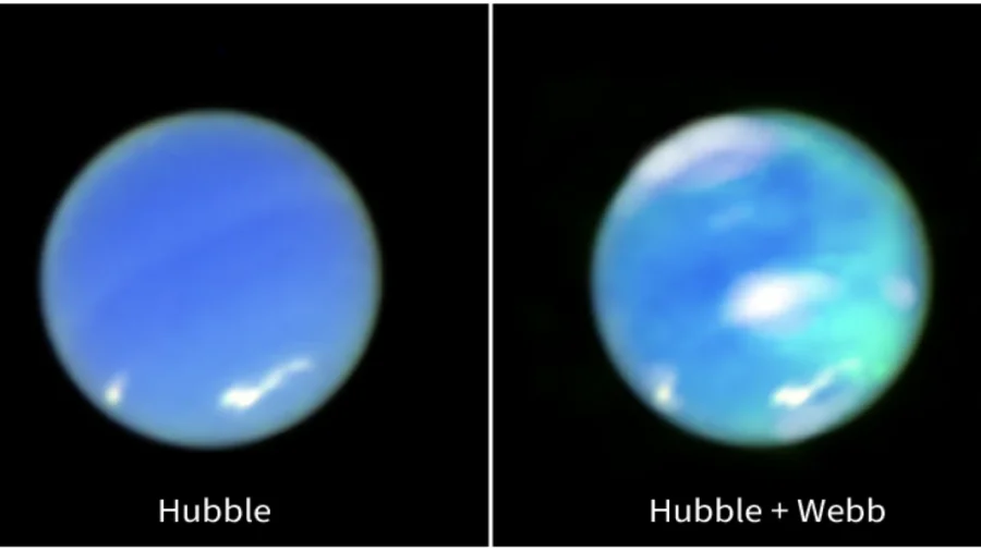 Webb Telescope Captures Aurora on Neptune for First Time
