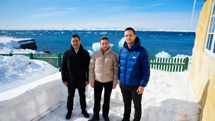Danish Prime Minister Frederiksen Meets With Greenland's Incoming Prime Minister Nielsen
