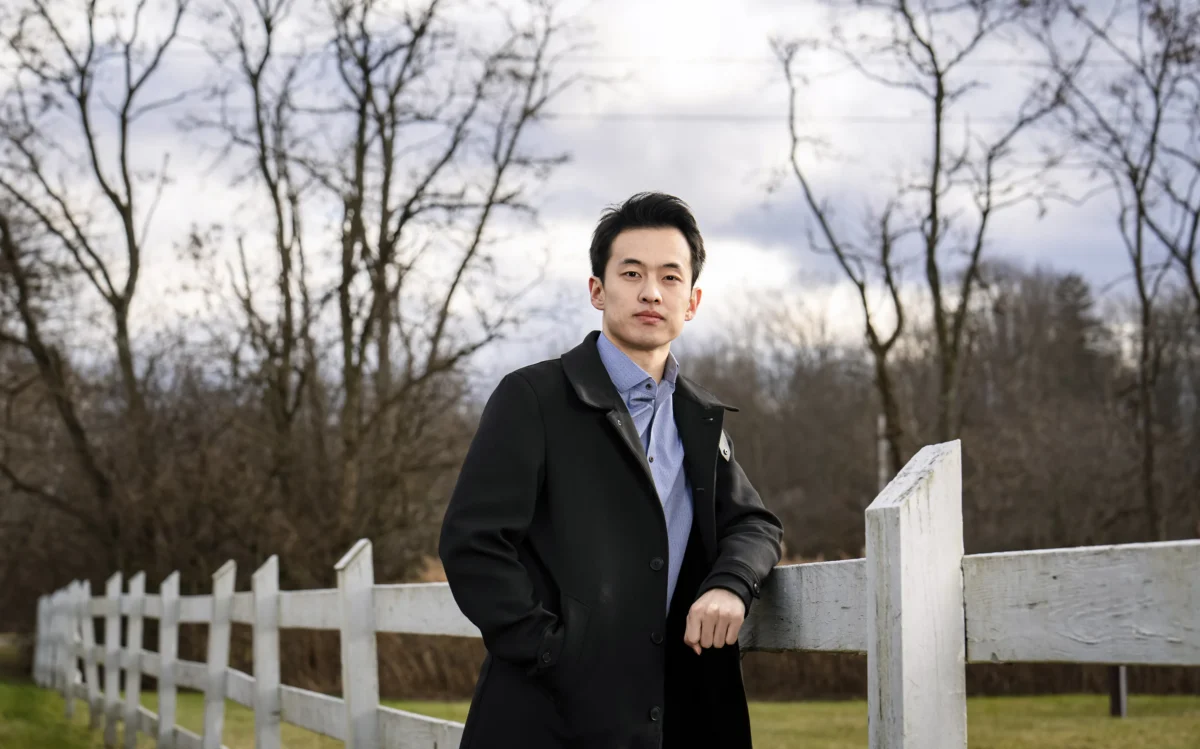 Shen Yun dancer Kenji Kobayashi in Middletown, N.Y., on Dec. 3, 2024. Kobayashi’s grandmother, Zhang Minjie, was detained and tortured in a psychiatric facility in China over her belief in Falun Gong. (Samira Bouaou/The Epoch Times)
