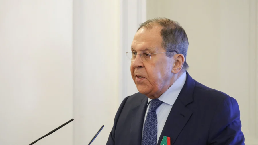 Russia's Top Diplomat Arrived in Alaska With Soviet Shirt