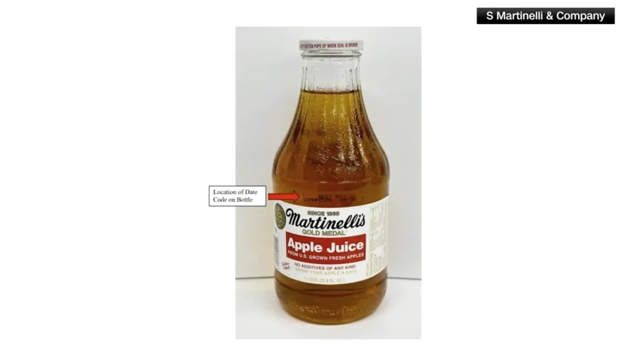 Over 170,000 Bottles of Martinelli Apple Juice Recalled Due to
