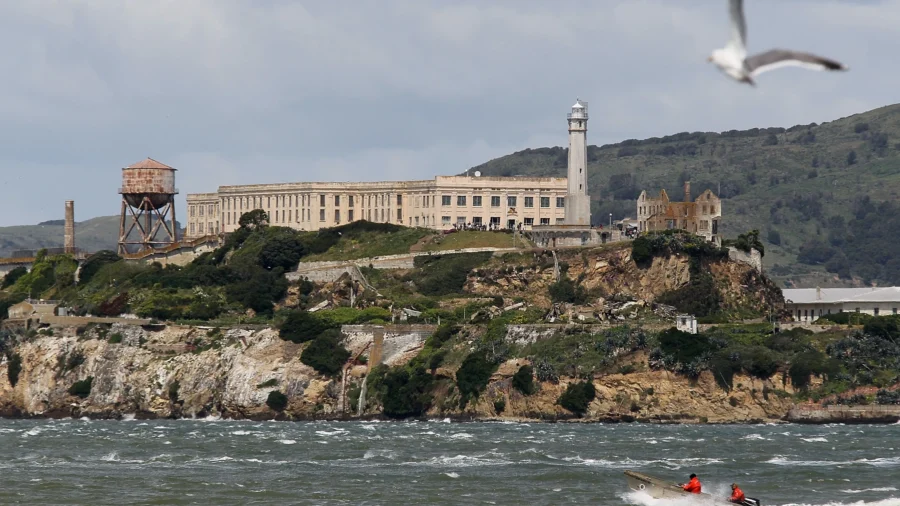 Pam Bondi Visits Alcatraz Prison in San Francisco