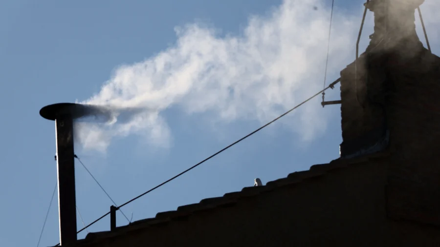 View of St. Peter’s Square as Conclave Selects New Pope
