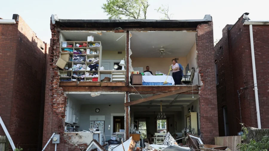 Officials of St. Louis City, Missouri Brief the Media on Destructive Tornadoes