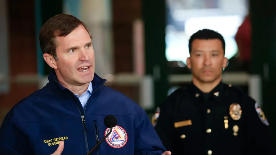 Kentucky Gov. Beshear Briefs Media on Damage and Loss of Life From Tornadoes