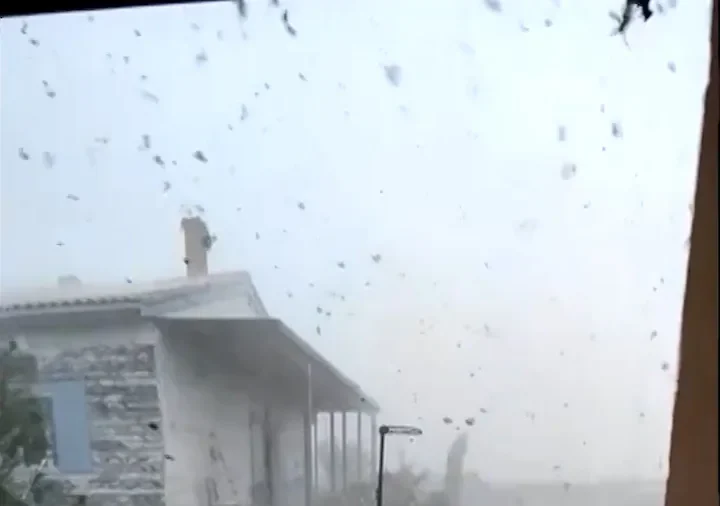 Intense Hailstorm Pounds Southern French Town