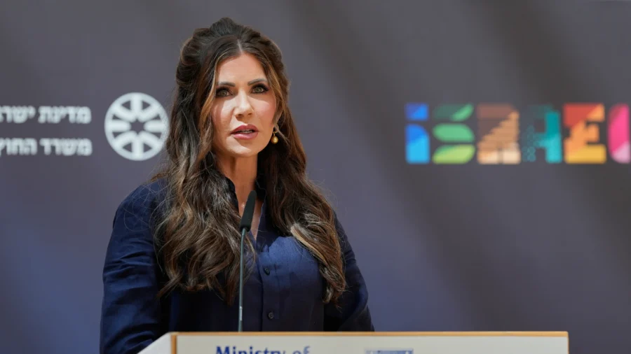 Noem Attends Memorial Ceremony in Israel for 2 Embassy Staffers Killed in Washington