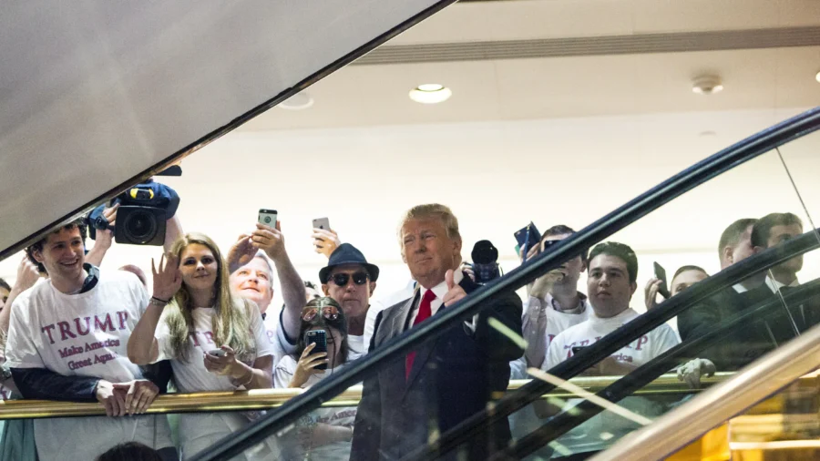 10th Anniversary of Trump's Golden Escalator Ride