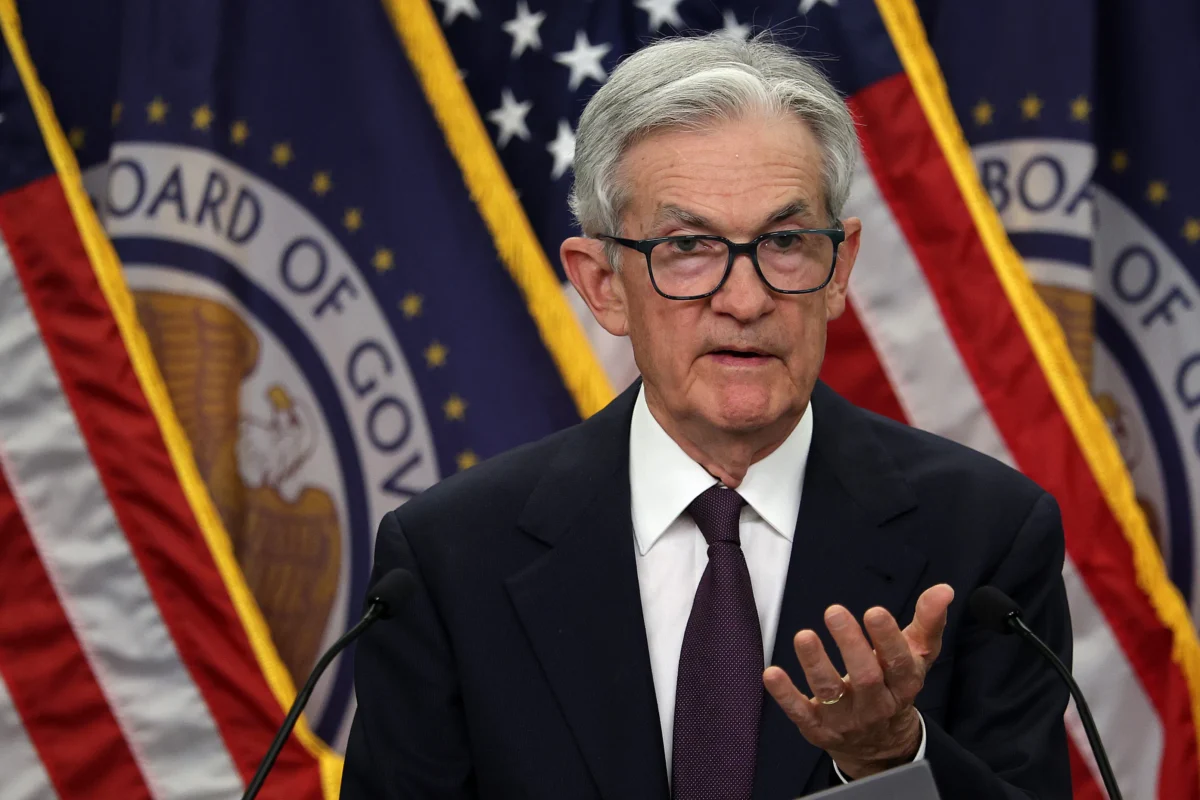 Federal Reserve Board Chairman Jerome Powell holds a news conference following a Federal Open Market Committee meeting in Washington on June 18, 2025. (Win McNamee/Getty Images)