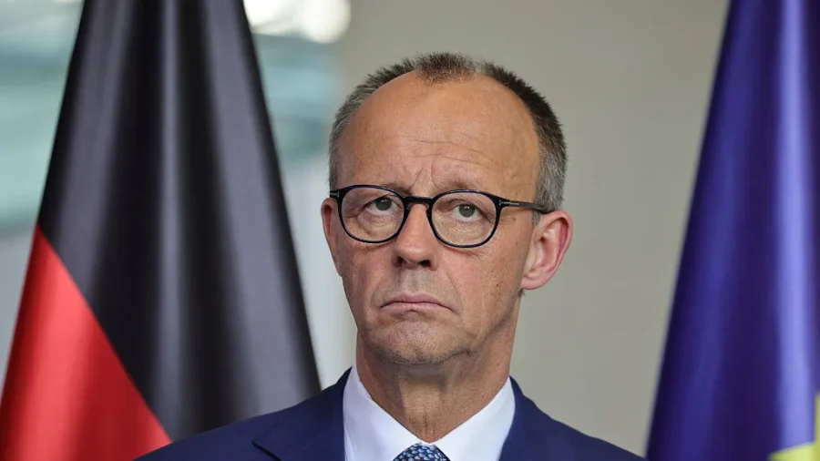 German Chancellor Holds News Conference After White House Meeting on Russia–Ukraine War