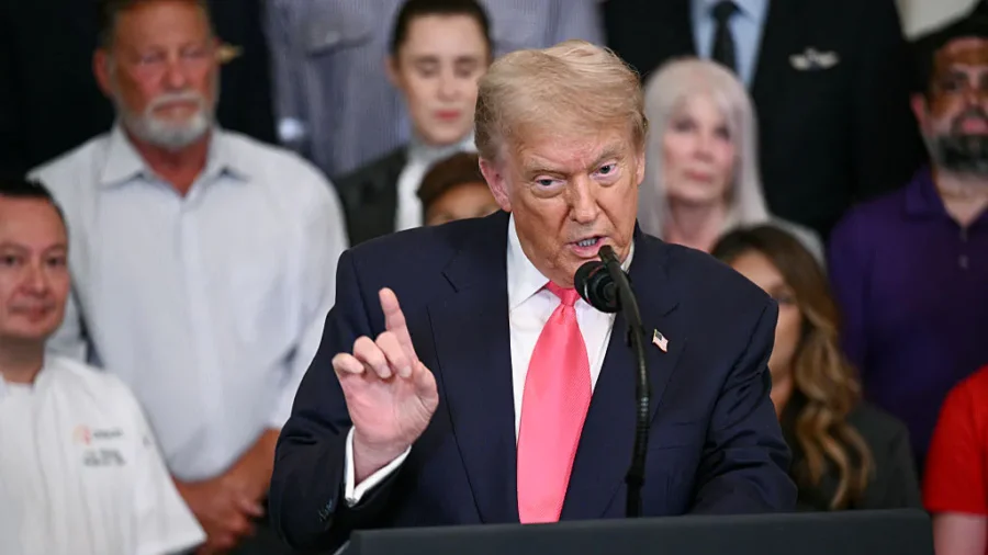 Trump Holds a Press Briefing at White House