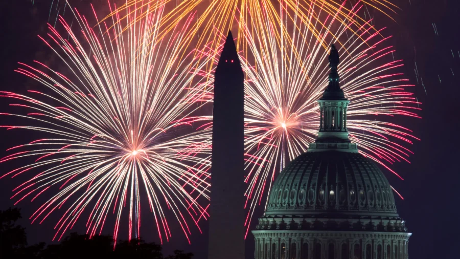 US Celebrates Independence Day With Fireworks Display