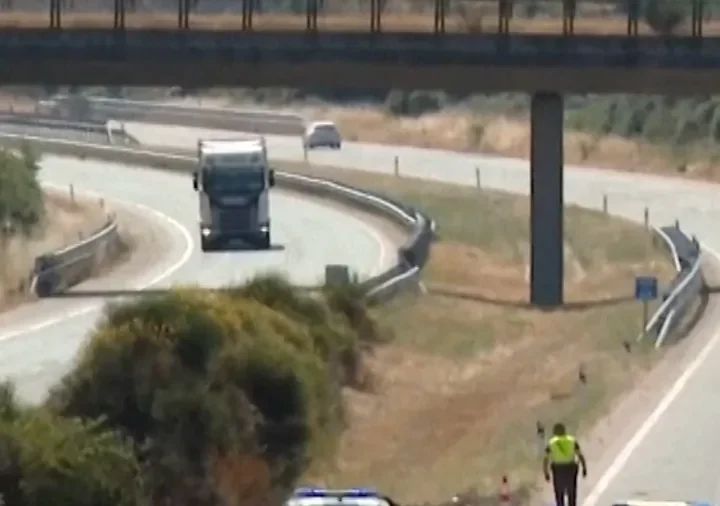 Scene of Car Accident That Killed Liverpool Player Diogo Jota and His Brother in Spain