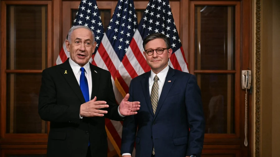 Netanyahu Meets With House Speaker Johnson, Vice President Vance
