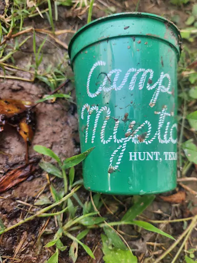A Camp Mystic cup left on the ground in Oklahoma on July 8, 2025. (Andrew Griffin/NTD)