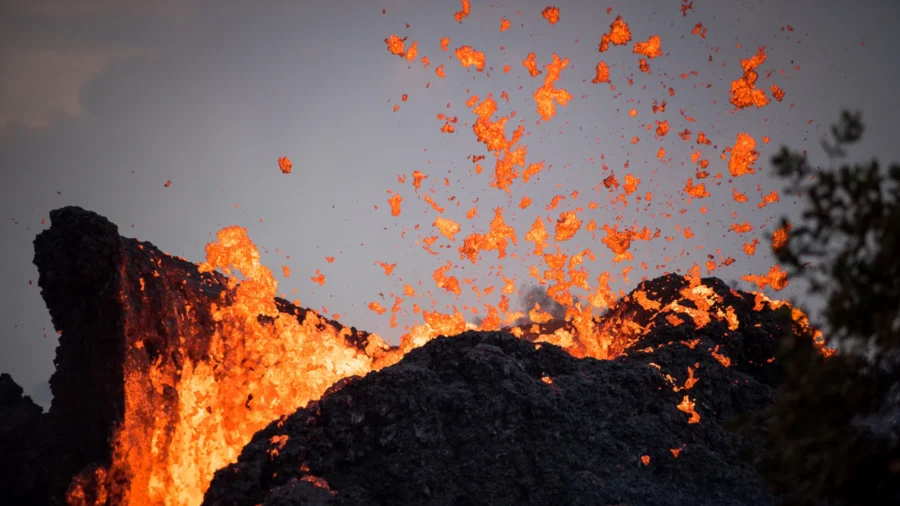 Eruption of Kīlauea Volcano in Hawaii