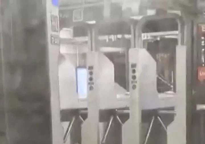 Floodwaters Rush Into NYC Subway
