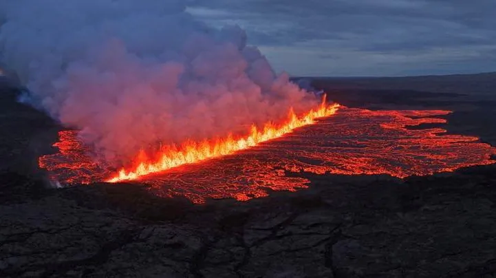 Iceland Volcano Emits Smoke and Glowing Lava in 12th Eruption Since 2021