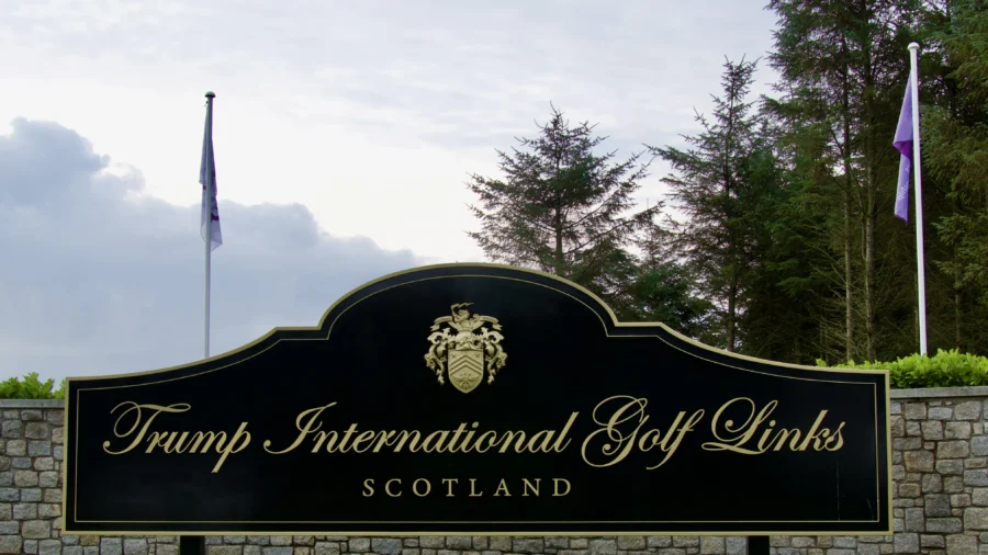 Trump Participates in Grand Opening Ceremony for Aberdeen Golf Course