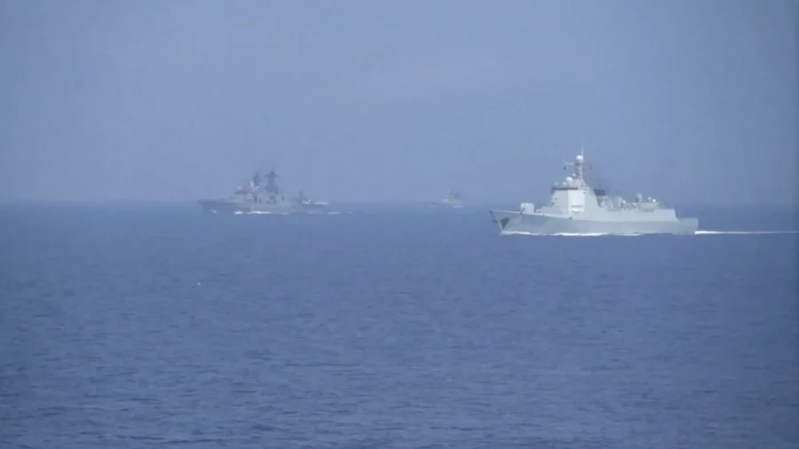 China-Russia Joint Naval Drill Begin Next to Japan
