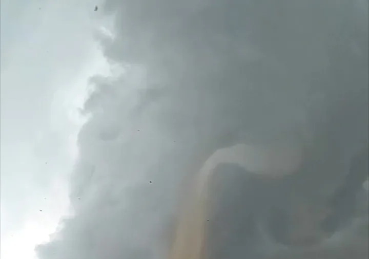 Tornado Touches Down Near Geopark in Inner Mongolia